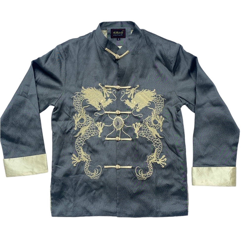 Vintage Authentic Asian Embroidered Top